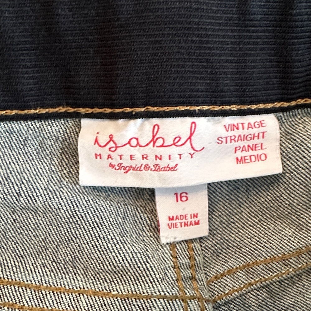 Isabel Maternity by Ingrid & Isabel Straight Leg Jeans - Light Blue
